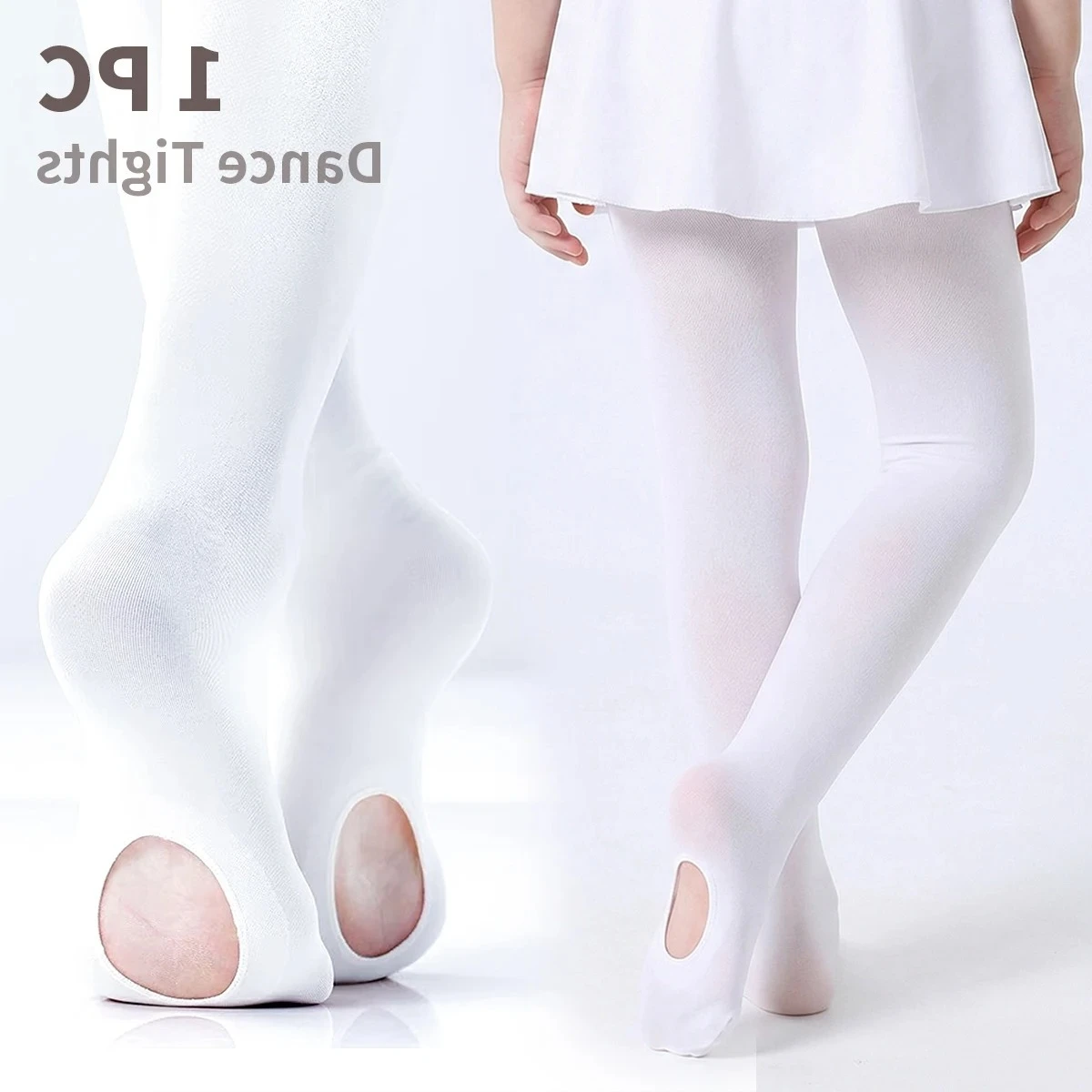 1 PC Children's Dance Tights for 5 - 13 - Year - Old Girls - Highly Elastic, Skin - Sensitive, Ankle -Tights