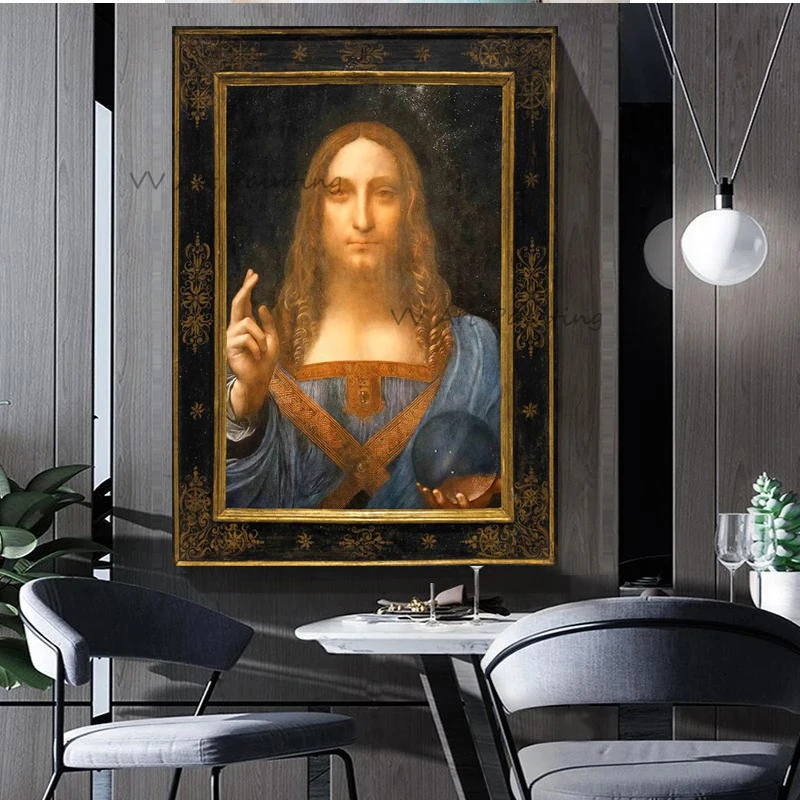 Art Christ Modern Handpainted Abstrat Christian Oil Painting on Canvas Figure Picture for Home Church Decor Wall Art Drawing