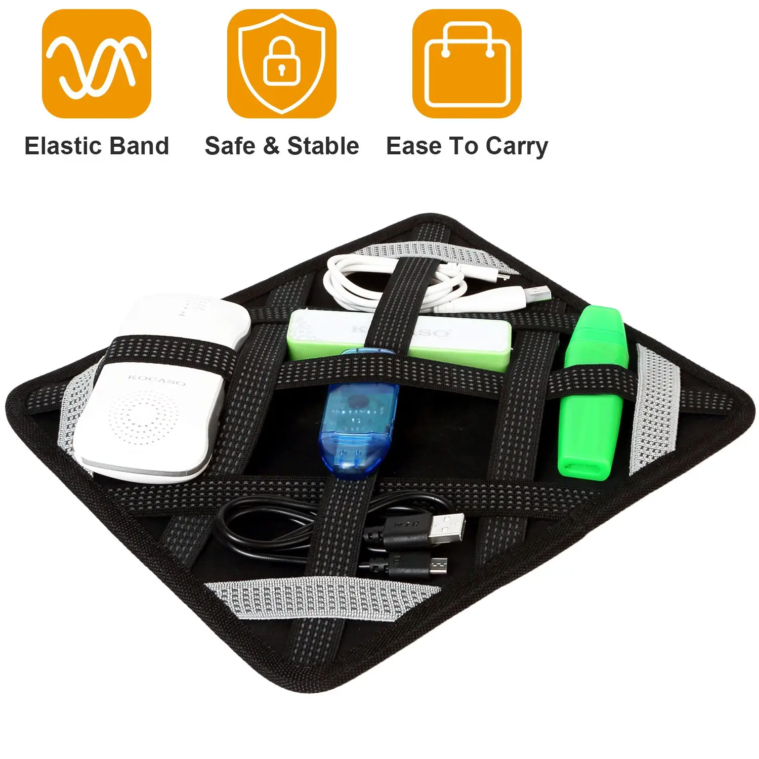 

Tablet Case Organizer Elastic Band Tablet Sleeve For 9.7in Tablets with Double-sided Design
