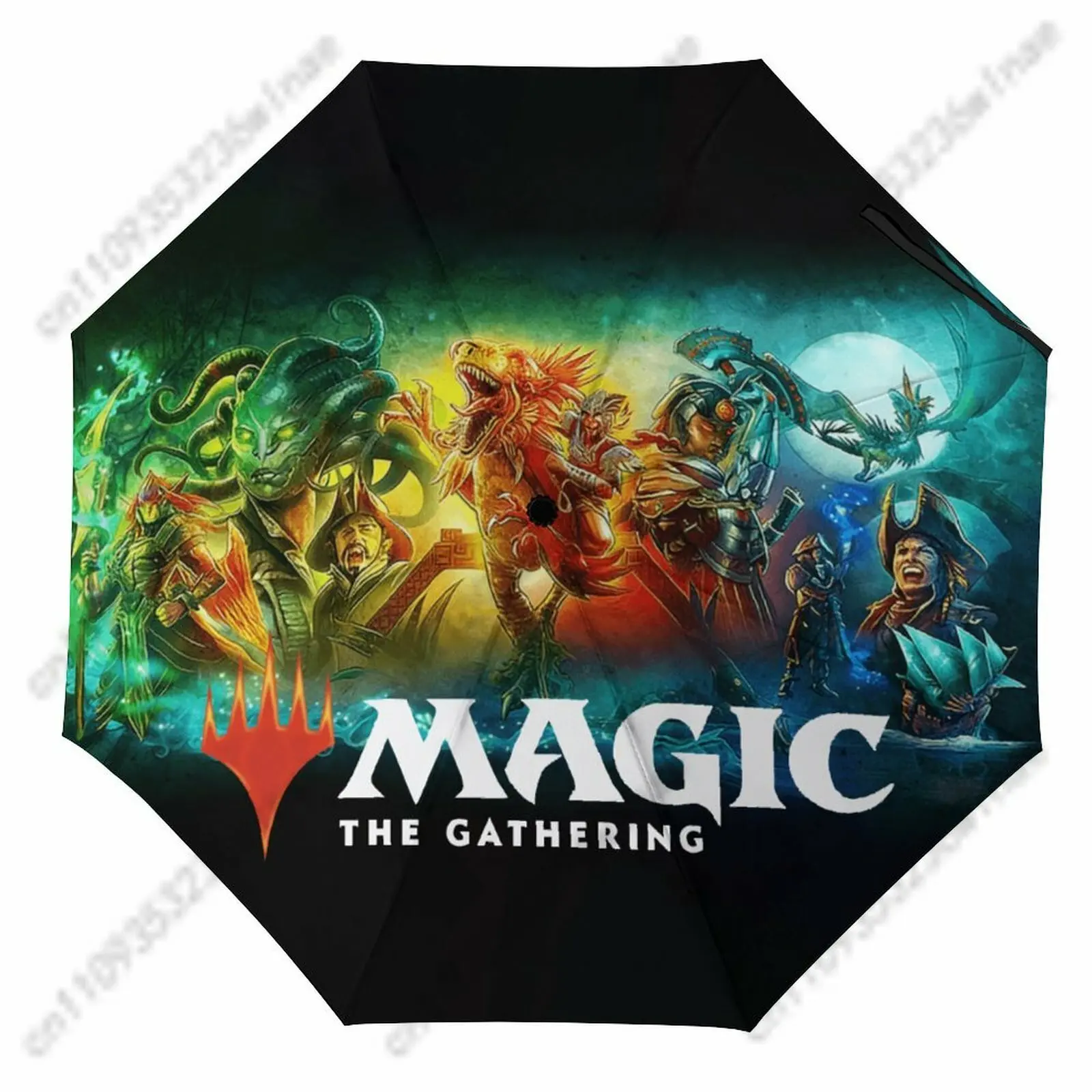 

Зонт Magic The Gathering, складной, ветрозащитный, водонепроницаемый, от солнца, легкий, портативный, для мужчин и женщин, с возможностью индивидуального дизайна