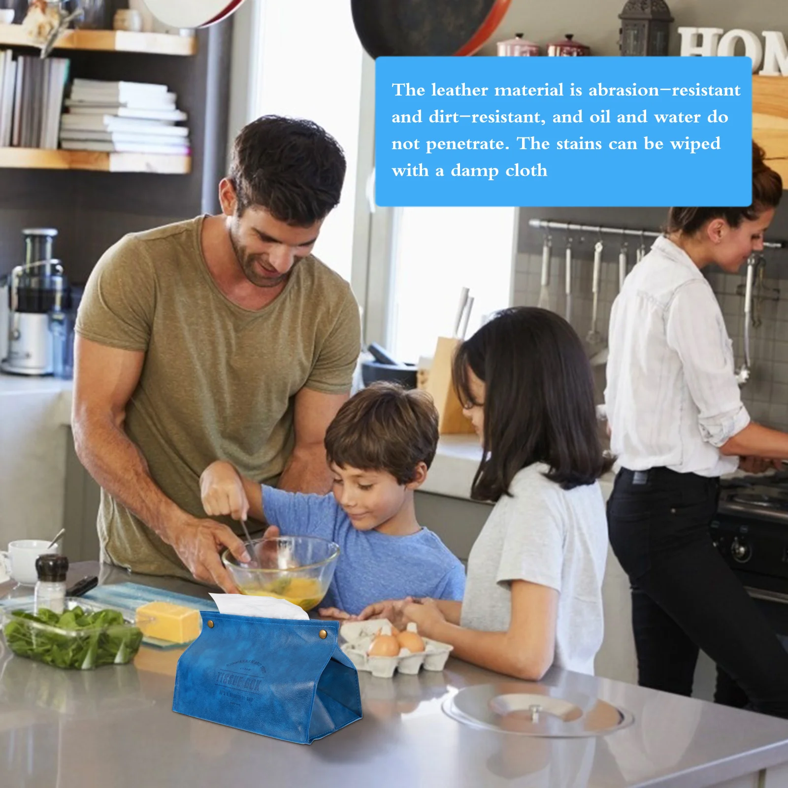 

1pc Tissue Soft Pu Material For Car Home Napkin Storage Container Compact Tissue Holder Holder Organizer