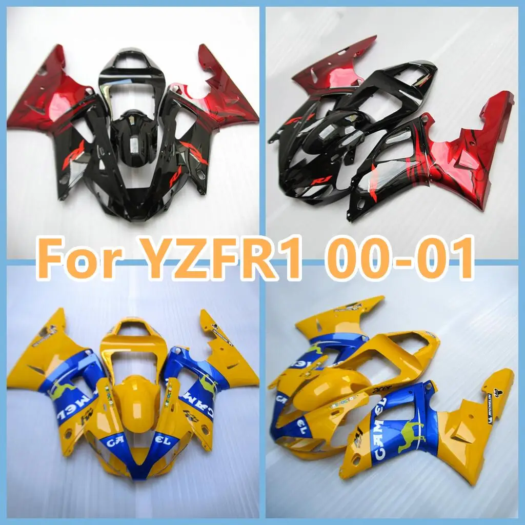 ABS Motorcycle Bodywork for YAMAHA 2000 2001 YZFR1 YZF1000 YZF-R1 1000CC 00 01 Body Repair Sportbike Road Racing Fairing Kit