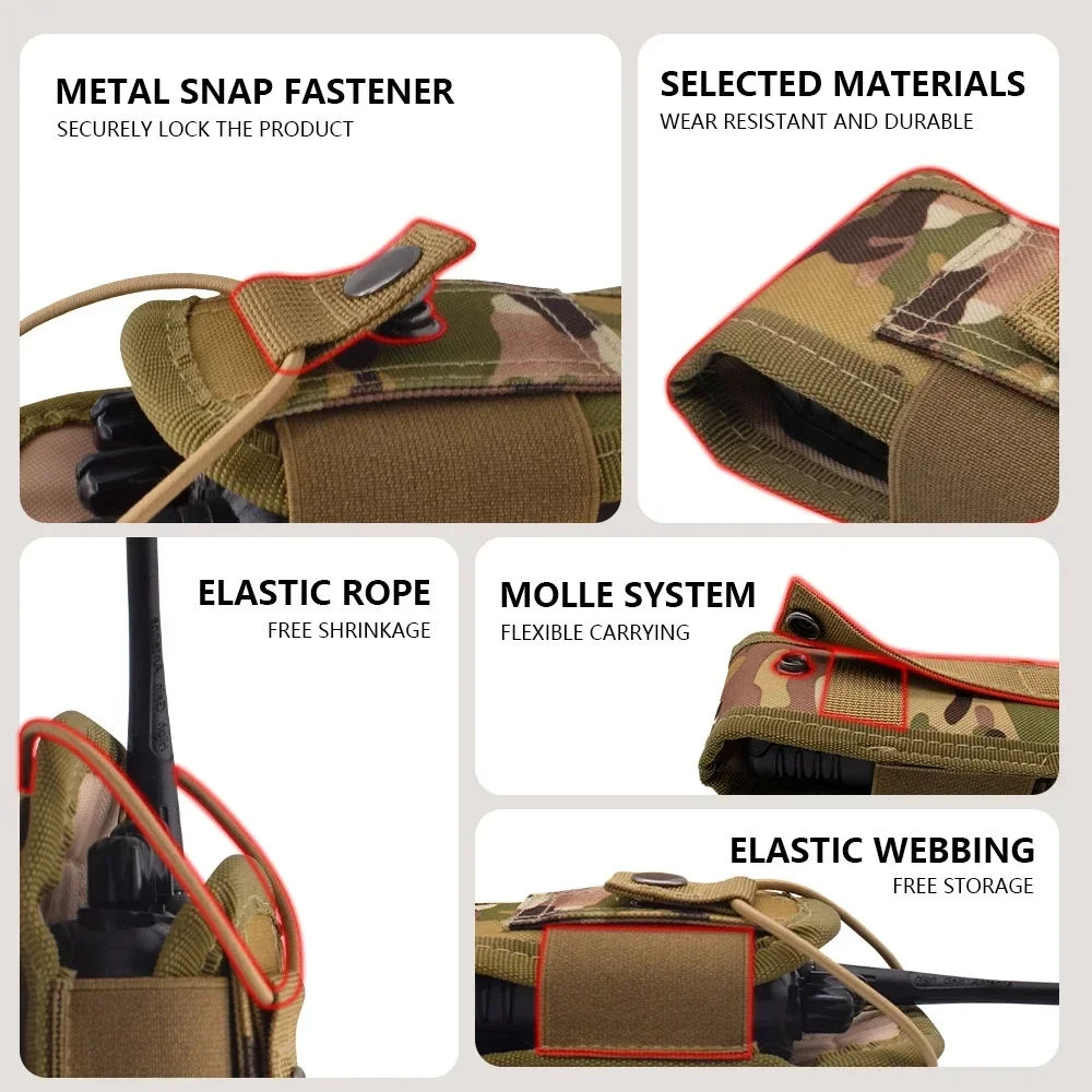 مول راديو اسلكية تخاطب الحقيبة الخصر حقيبة حامل جيب المحمولة البيني الحافظة حقيبة حمل للصيد التخييم بالجملة