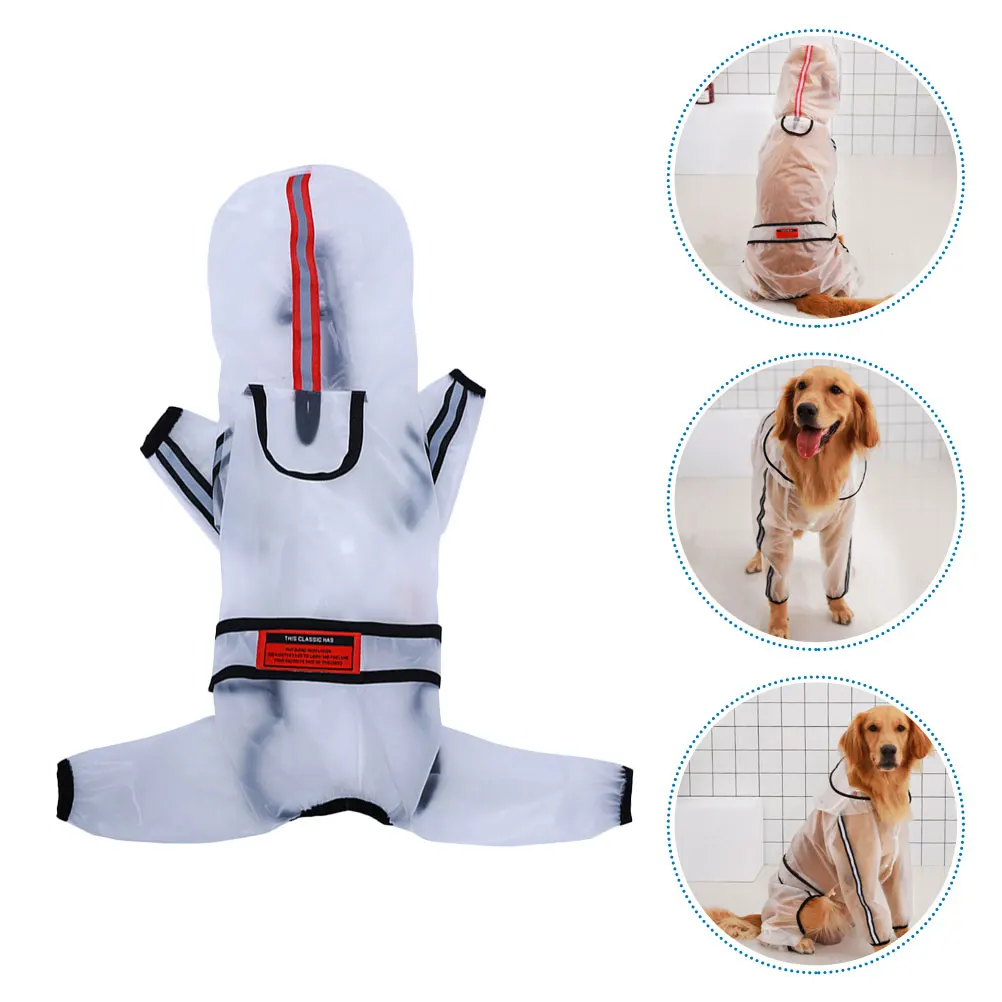 

1Pcs Dog Raincoat Waterproof Hooded Lightweight Outdoor Dog Rain Poncho Pet Supplies Gift Hooded Pet Raincoat Waterproof Clothes