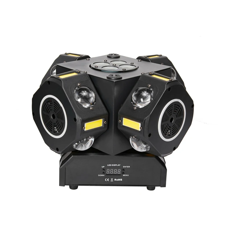 

4-in-1 RGBW Stage Light – Shaking Beam, Gobo Pattern, Strobe & Bouncing for Private Room & Disco