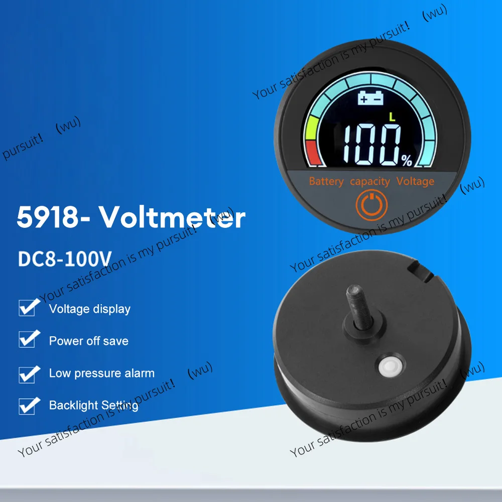 

Индикатор батареи постоянного тока 7-100 В, водонепроницаемый тестер батареи, светодиодный цифровой дисплей, вольтметр, литий-ионный аккумулятор общего назначения с терминалом