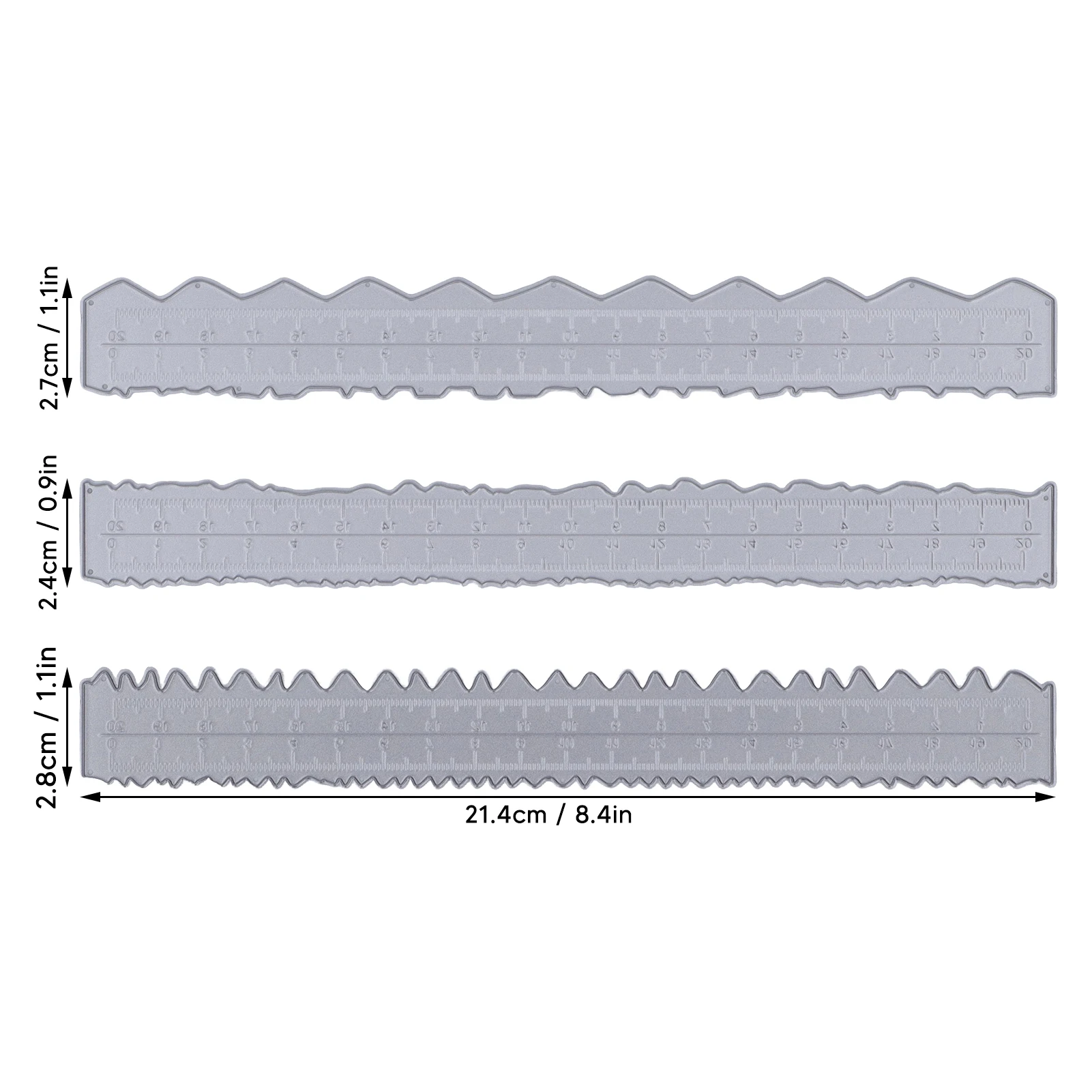 Die Cutting Irregular Edges Ruler  Making Carbon Steel Embossing Attractive Decorative Lightweight Card Making Tool
