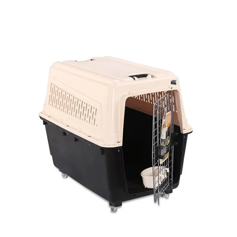 

Luxury Portable Plastic Air Transport Box Pet Dog Travel Cage Pet Suitcase