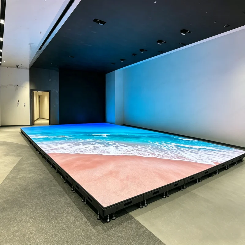 RAYBOP 1.56 LED Floor Tile Screen 2000kg Load-Bearing Capacity HD LED Display with GOB Protection for Indoor Stages