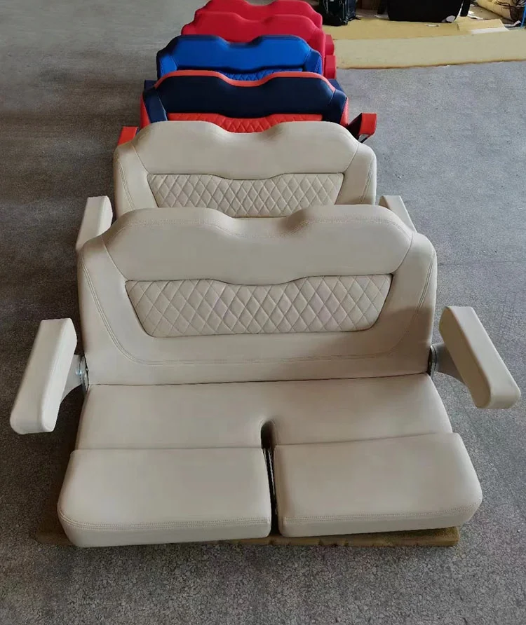 Marine Boat Seat Luxury Customize Color Yacht Double Boat Seat Foldable Bench Seat
