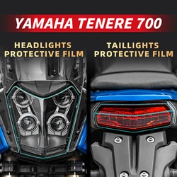 For YAMAHA TENERE 700 Motorcycle Lamp Accessories Transparent Protective Film Bike Headlight And Taillight Refit Stickers Decals