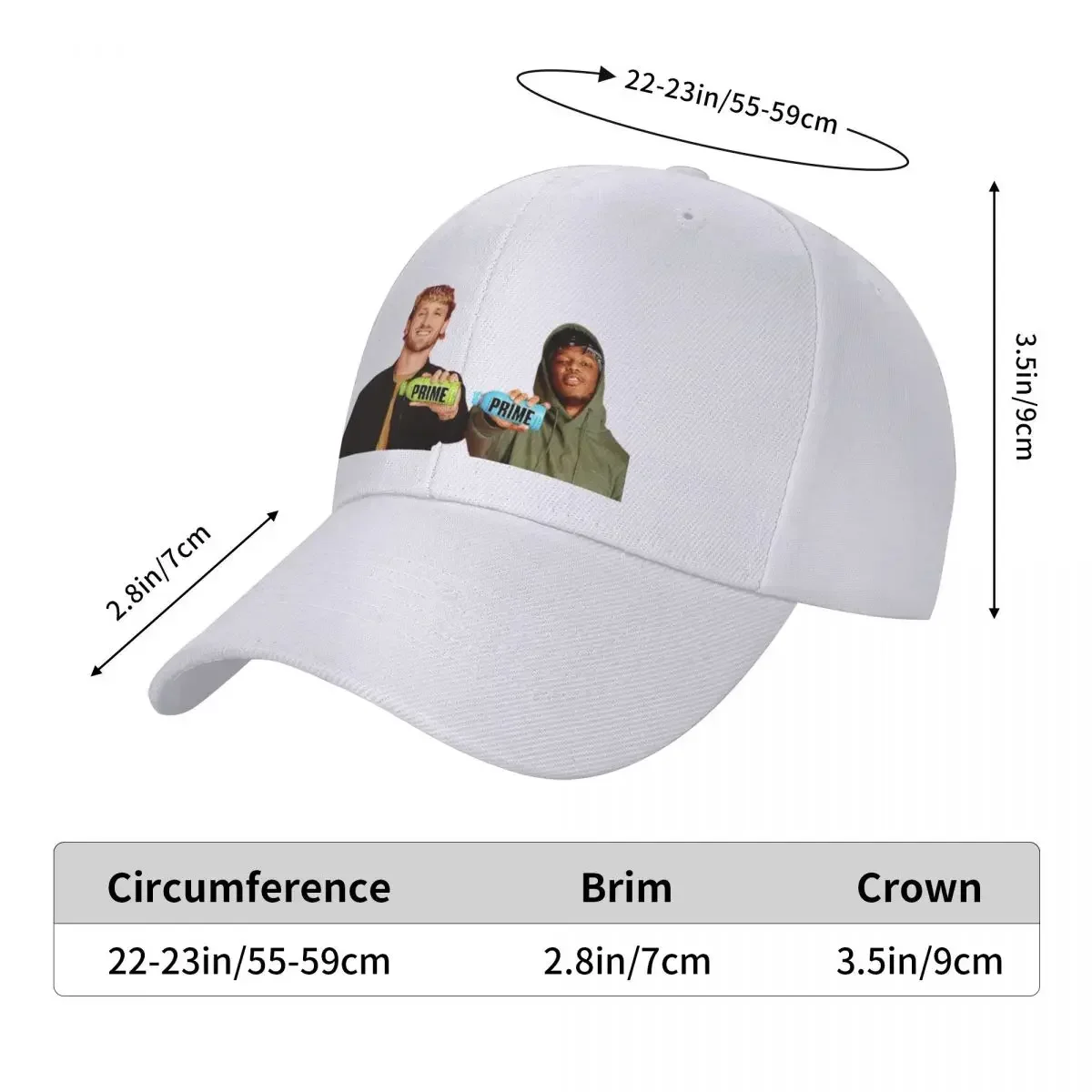 KSI-Casquettes de baseball Logan Paul, Bord by ò, Vêtements de golf pour femmes et hommes