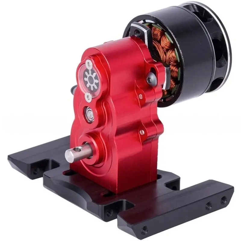ABXE-Metal Vertical Gear Box High Performance Gearbox For 1/10 RC Crawler Car TRX4 For DEFENDER Axial SCX10 Upgrade Parts C