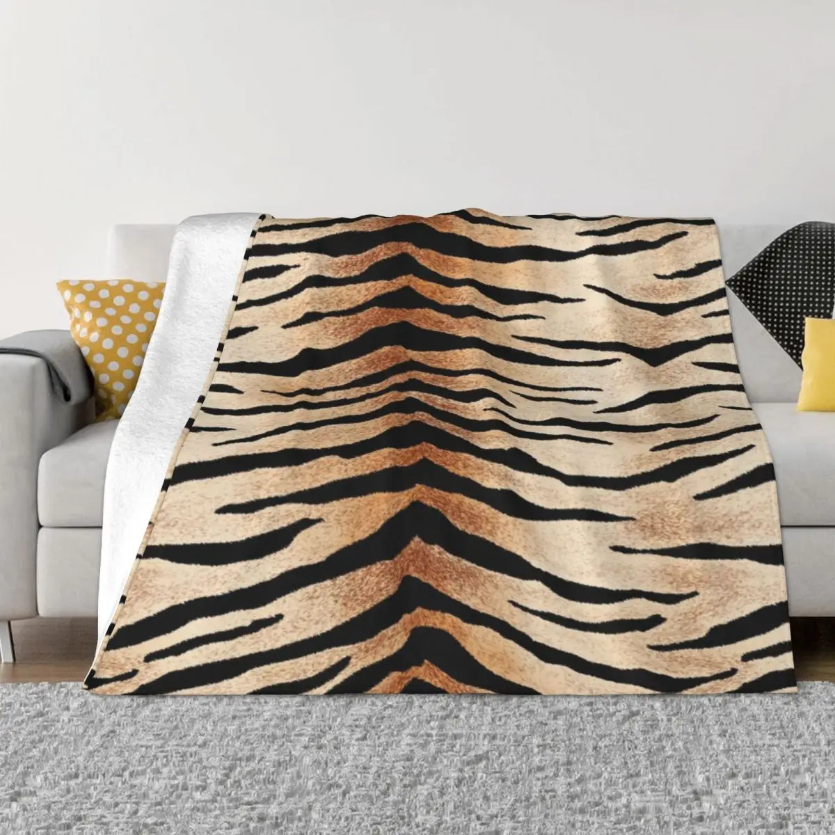 

Exotic Tiger Stripes Print Throw Blanket heavy to sleep bed plaid blankets ands Blankets