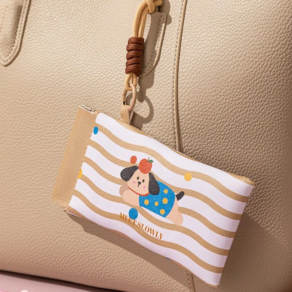 2 قطعة حقيبة نظارات جلدية PU كرتونية مقاومة للغبار ومقاومة للماء حقيبة تخزين النظارات ذاتية الإغلاق ناعمة مع حبل قصير