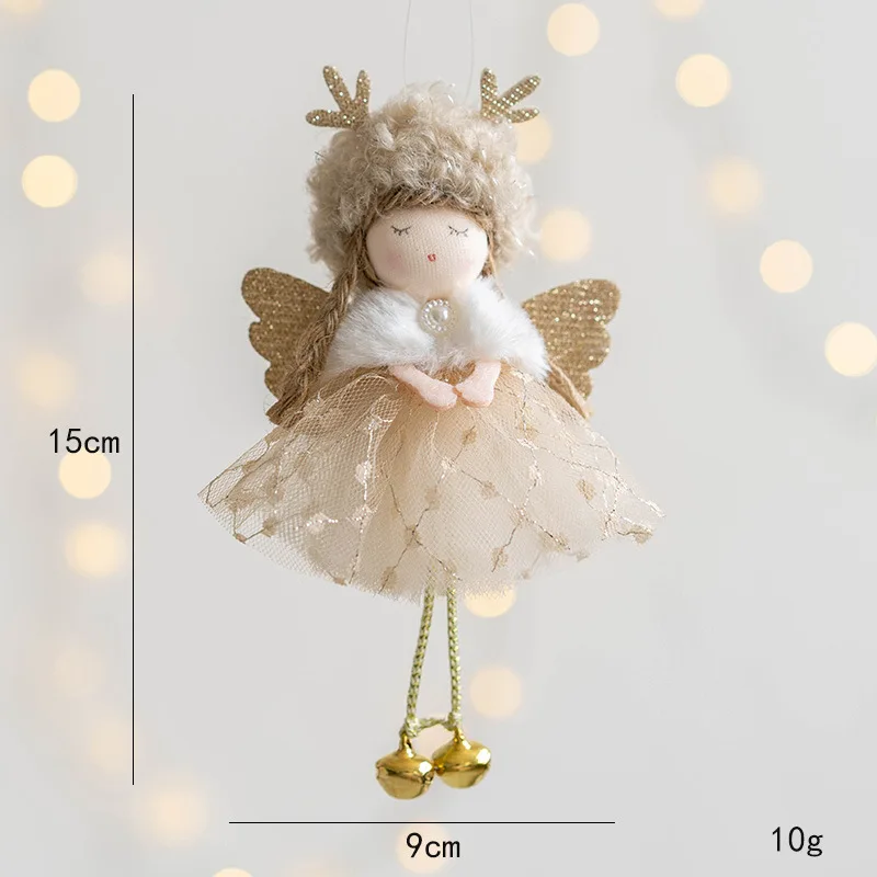 2023 Navidad Christmas Angel Dolls Xmas Tree Pendant Ornaments 2024 New Year Gifts Christmas Decoration for Home Natal Noel Deco