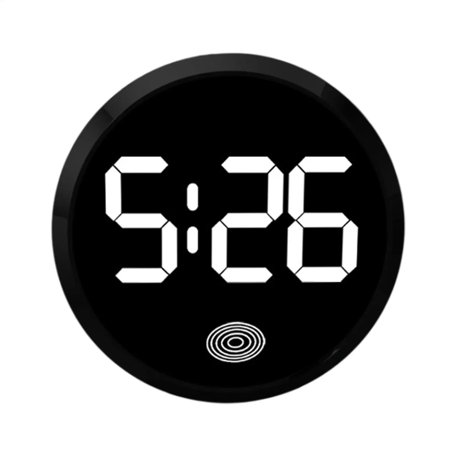 Car Dashboard Digital Clock Round Touch-control Vent Digital Clock Dashboard Electronic Watch for RV Camping Road Trip Truck