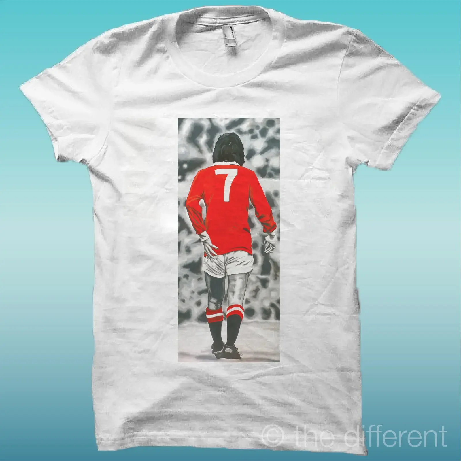 

T-Shirt " George Best 7 " White The Happiness Is Have My T-Shirt New