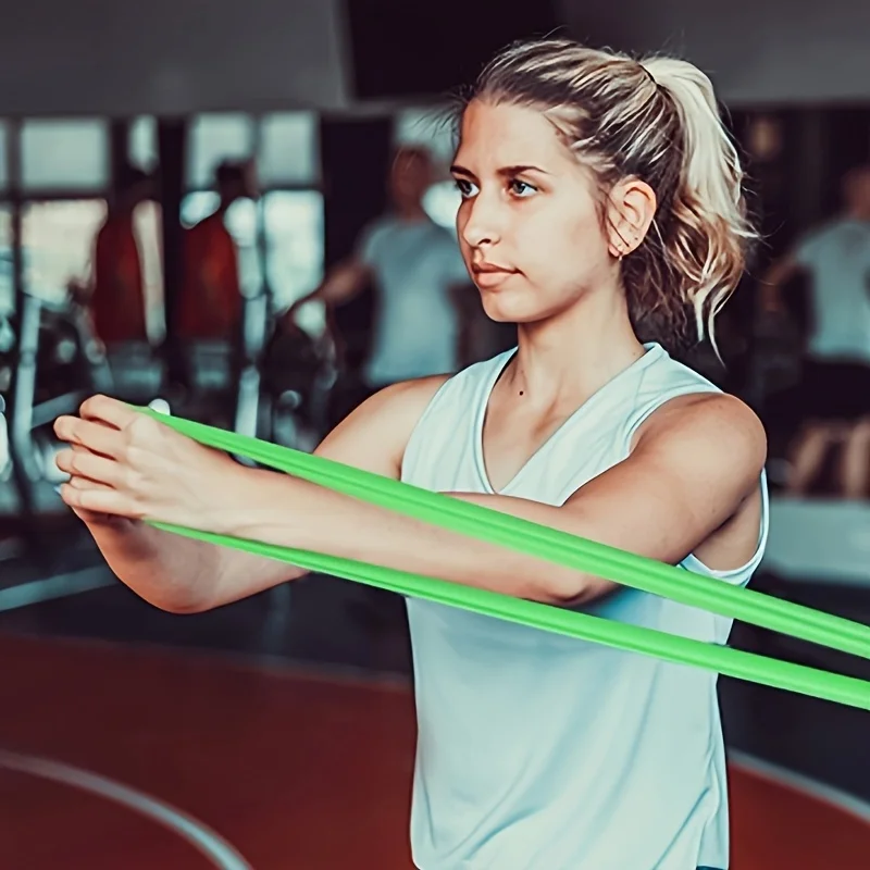 4er-Pack Yoga-Widerstandsbänder: elastische TPE-Stretchbänder für Physiotherapie, Fitness, Yoga, Pilates, Rehabilitation und Stärke – Detail 13