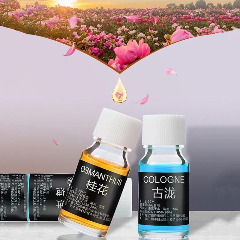 10ml Car Perfume Refill Air Freshener Natural Plant Essential Oil Aroma Diffuser Fragrance Humidifier Essential Oil Freshener