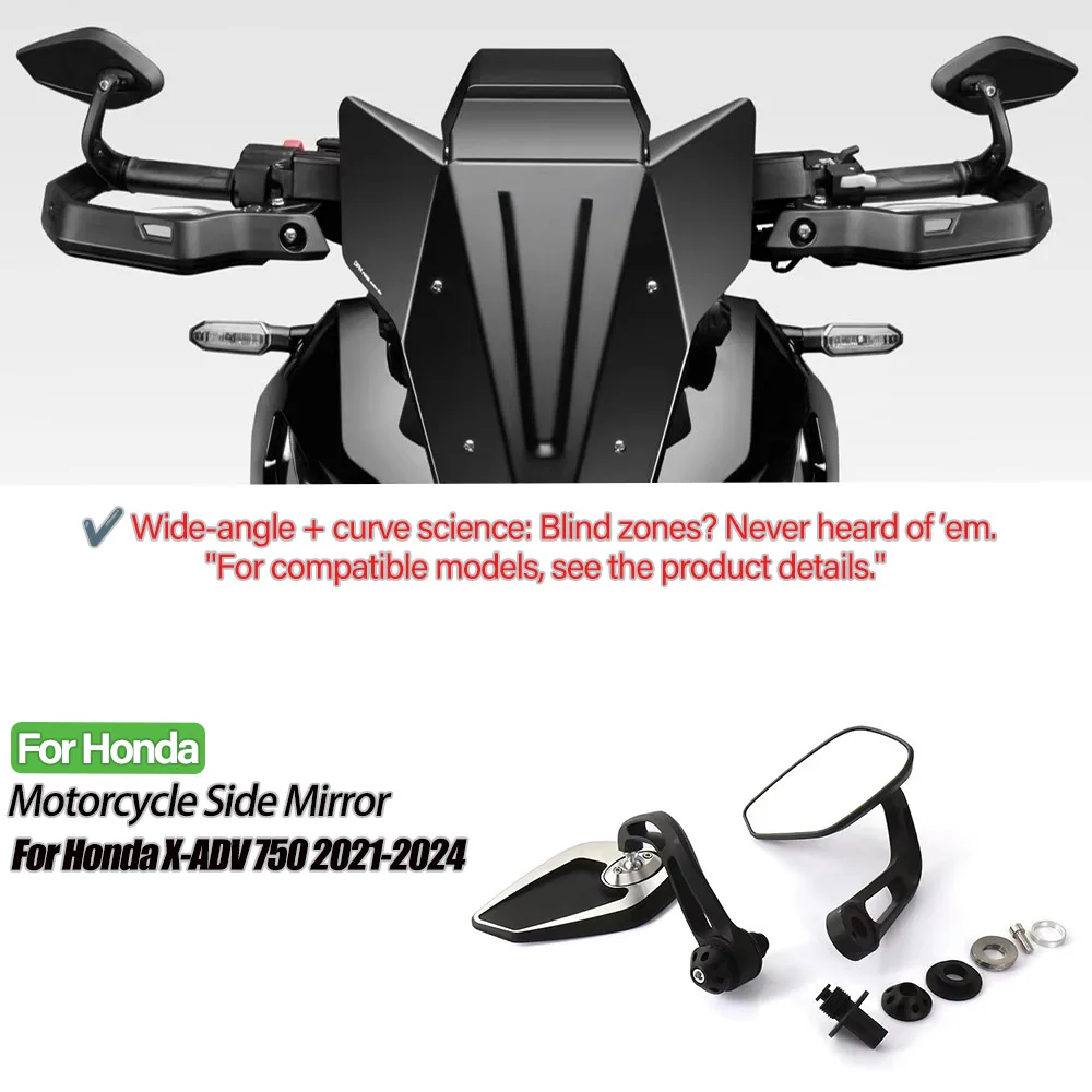 

Motorcycle Rearview Mirror Aluminum Handlebar Mirror Kit For Honda X-ADV 750 2021-2024-Motorcycle mirror