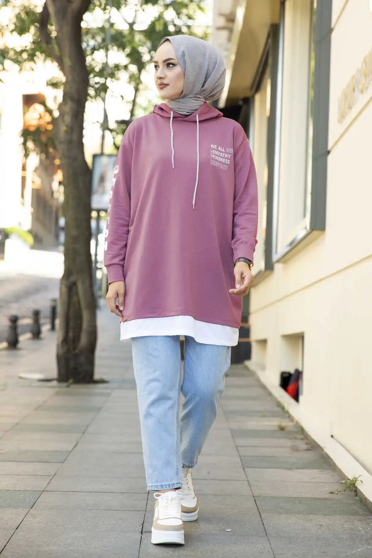 

Hooded Sportswear Tunic Dark Gülk.