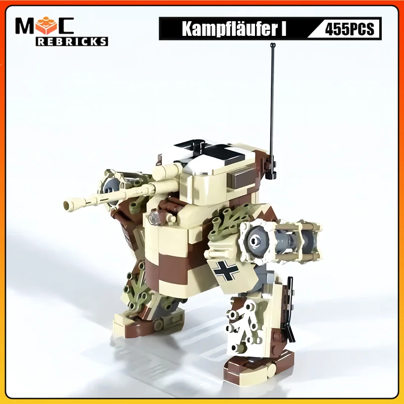 

MOC Building Blocks Military Army Walker Tank Ausf C Humanoid Weapon High-tech Bricks Model Kid‘s Creative Toys Xmas Gifts Sets