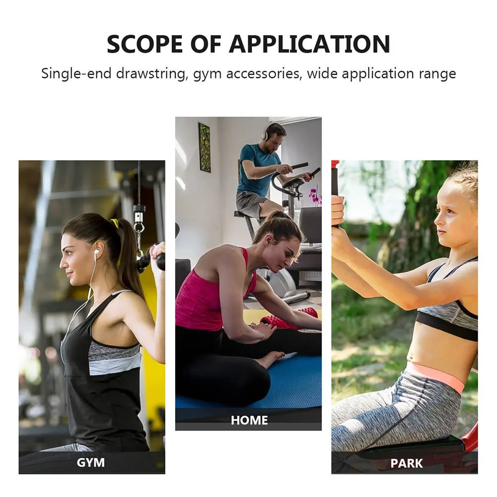 2 قطعة الحجم الزائد سحب أسفل الحبل ل ثلاثية الرؤوس حبل الثقيلة الصالة الرياضية مرفق اللياقة البدنية كابل آلة ممارسة مقبض القوة