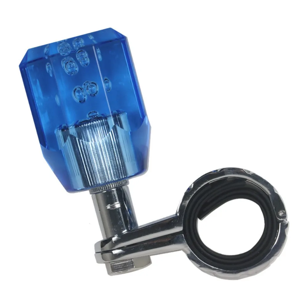 

Octagonal Design Steering Wheel Spinner Knob Acrylic Crystal Material 360° Bearing Power Steering Aid Sturdy Construction