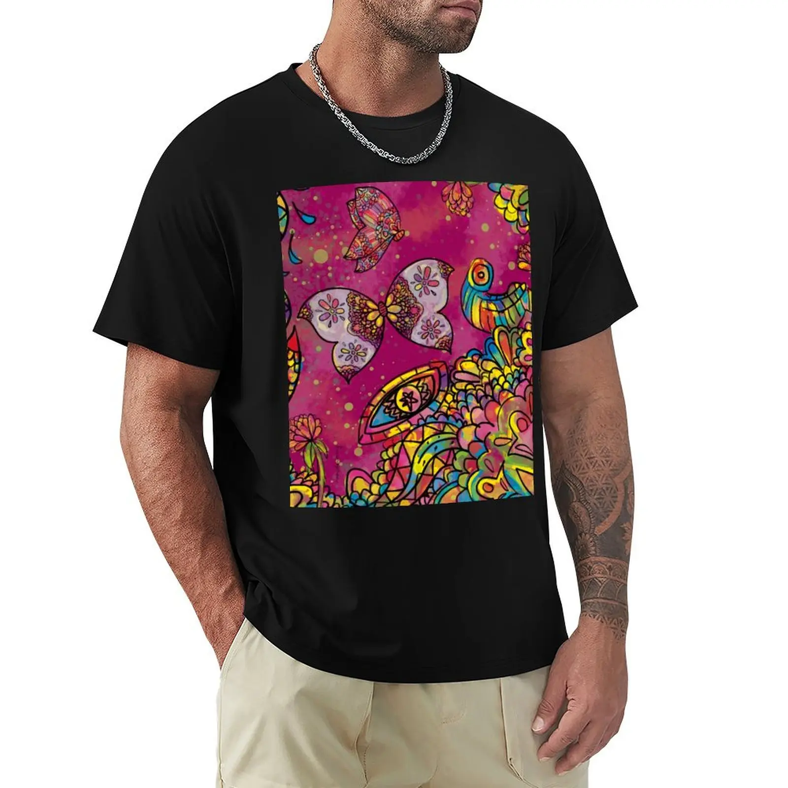 Summer meadow by day T-Shirt man graphic t shirt T-Shirt