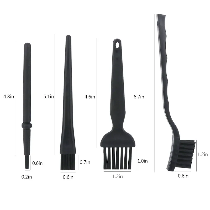 Pequeña cepillo antiestático de nailon portátil para teléfono móvil, tableta, ordenador portátil, teclado, placa de circuito PCB, Kit de cepillos de limpieza