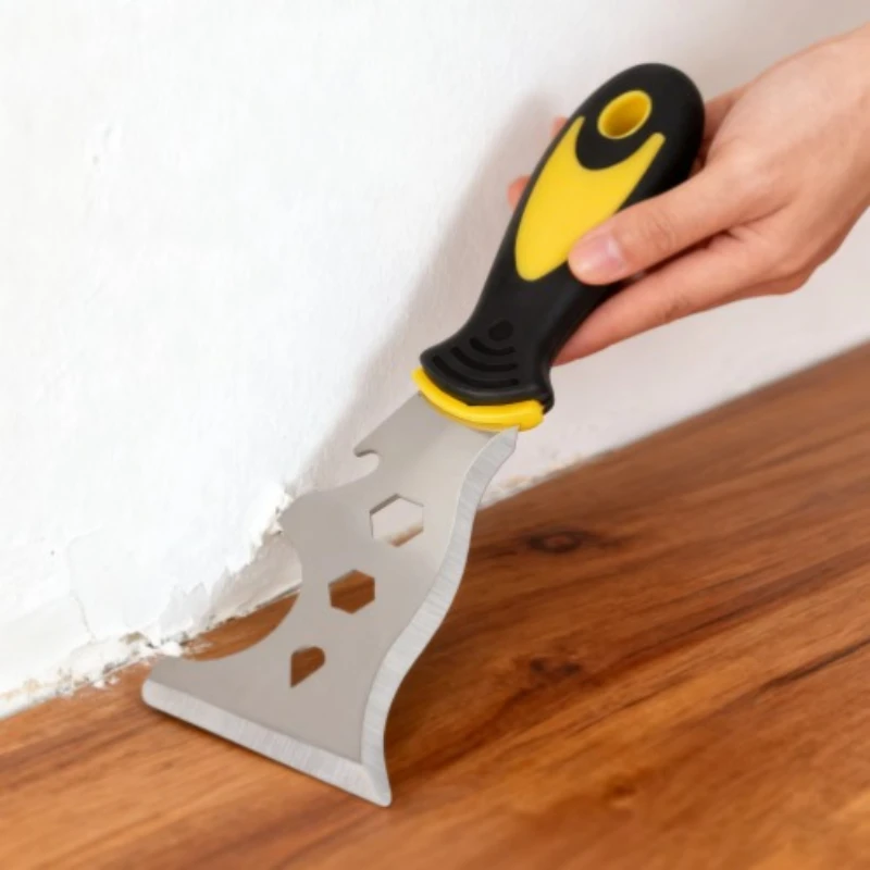 1pcs 15-In-1 Multi Use Putty Knife Stainless Steel Paint Scraper Tool Wallpaper Can Opener Cleaning Paint Rollers Home DIY