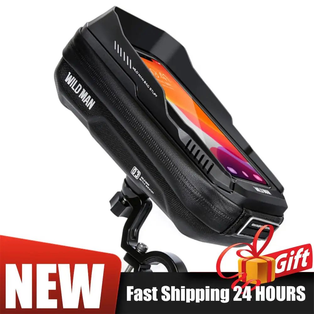 

Bike Phone Touch Screen Bag EVA Hard Shell Waterproof Phone Holder Front Frame Bags Handlebar Phone Case Bike Accessories