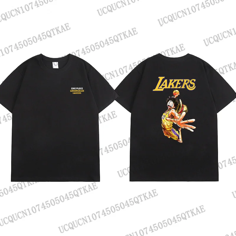Lakers ONE PIECE Joint Short-sleeved T-shirt Luffy Linkage Lakers