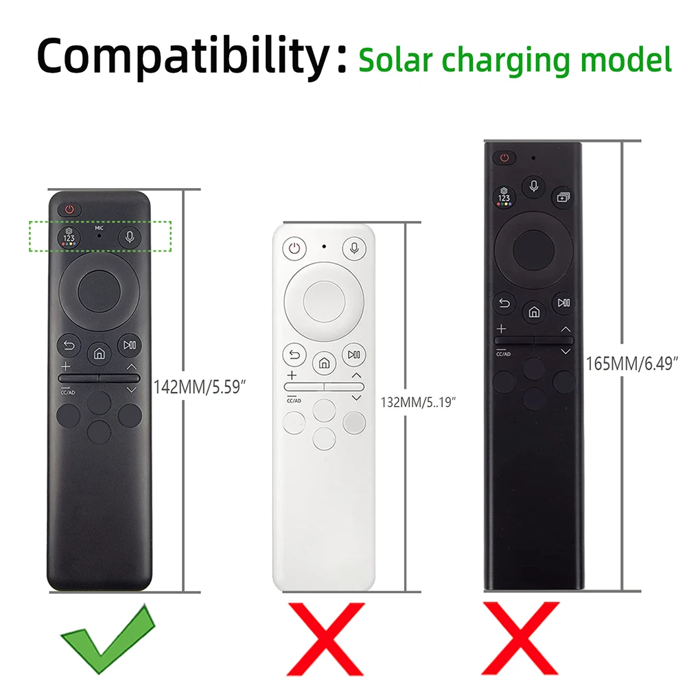 Silicone Remote Case for Samsung TV Remote 2023 BN59-01432a BN59-01432J Solar Cell Remote Control Cover 2023 8K Neo QLED HDR