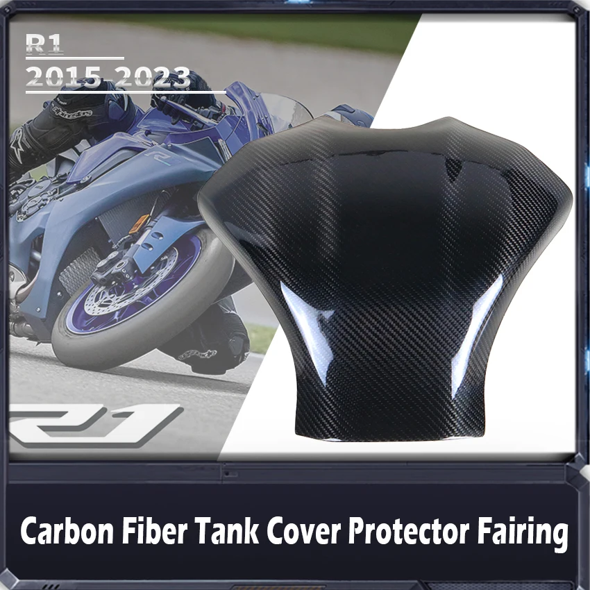 Motorcycle  Carbon Fiber Fuel Gas Tank Cover Protector For YAMAHA YZF-R1 2015-2025