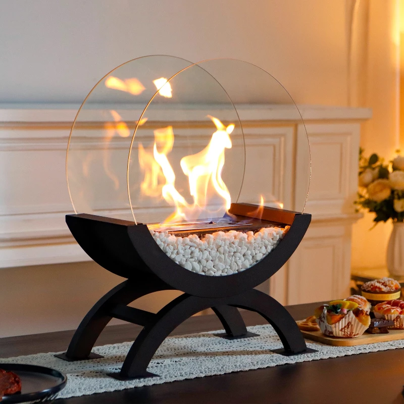 

Real fire, high-end, take warmth, decoration, living room, viewing flame, alcohol, fireplace, villa, courtyard