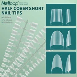 Faux Ongles Courts Demi-Couverture, Courbe C N64.pour Extension, Art de la Maison, Salon de Manucure DIY, 150 Pièces, 256 12 TANNo
