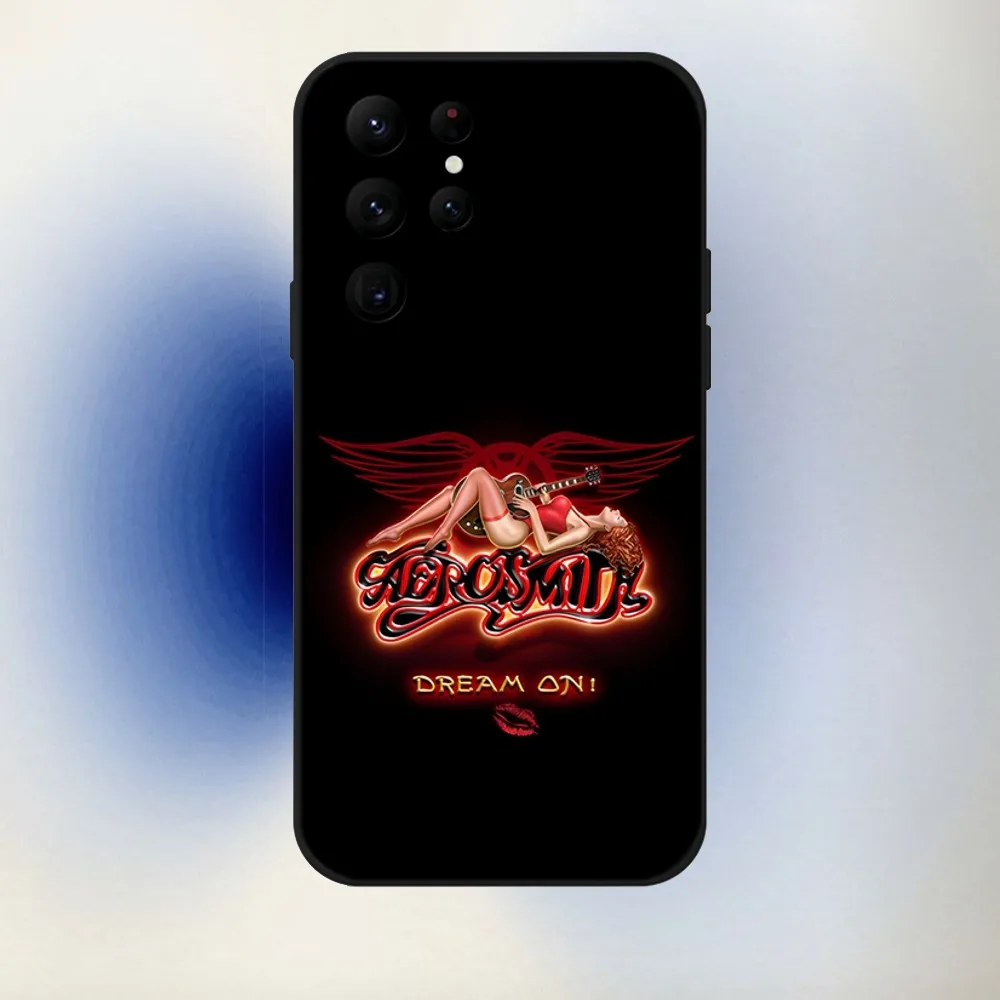 Aerosmith Rock Cool Phone Case For Samsung S25,24,23,30,21,10,9,Ultra,Plus,Lite,FE,5G Black Soft Case