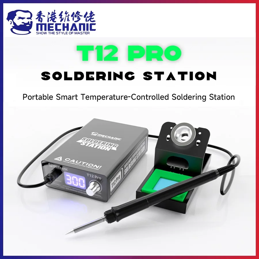 MECHANIC T12 Pro 75W Digital Display Soldering Station Intelligent Temperature Control Auto Sensing Fast Heating Welding Station