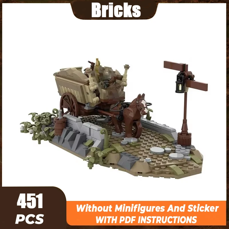 Magical Rings Movie Model Moc Building Bricks Medieval Carriage Blocks Toys