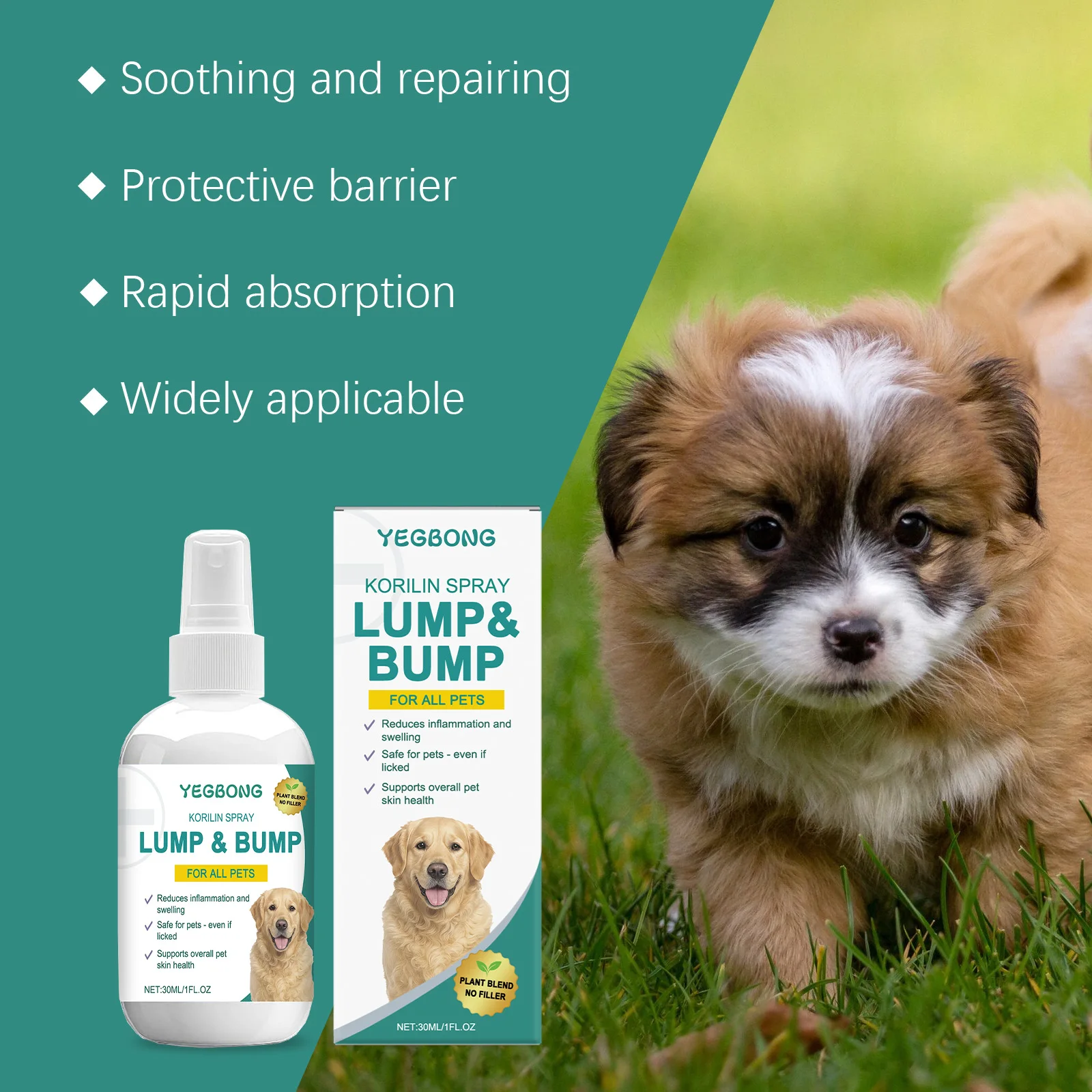 Pet Skin Soothing Spray Anti Itching Hypoallergenic Repair Relieve Scratching Redness Dryness Sensitive Dog Cat Skin Care Spray