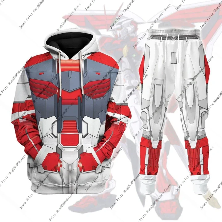 Popular Mazinger Z Anime Robot 3D Print Hoodies Suit Man Woman Tracksuit Pants 2pcs Sets New Kids Pullover Cosplay Hoodie