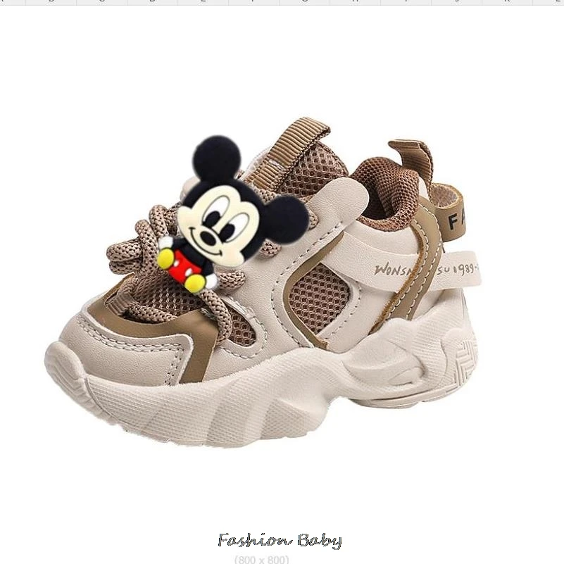 Scarpe sportive per bambini disney Mickey Minnie Mesh scarpe da esterno morbide e traspiranti scarpe da corsa Casual per bambina scarpe da