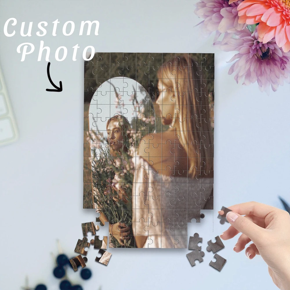 35/300/500/1025pcs Personalized Custom Photo Puzzle Selfie Photo Friends A Memorable Keepsake Or A Special Celebration