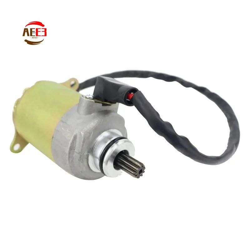 AEE3-1 PCS Electric Starter Motor Metal 9 Teeth For GY6 125Cc 150Cc ATV Scooter Moped Go Karts Quad 4 Wheelers Taotao Baja