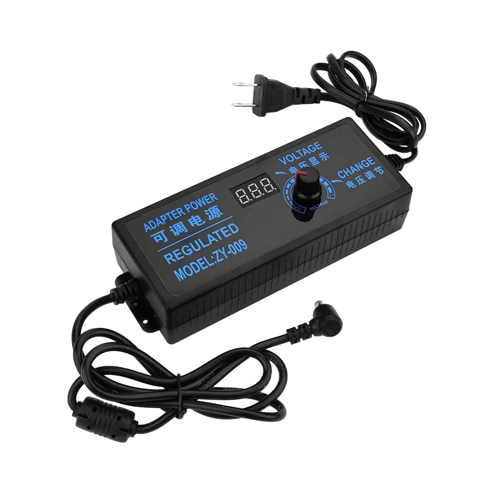 AC100-240V to DC3V-24V 5A Adjustable Voltage Power Supply Adapter Dimming Temperature Regulation Speed Switching Power Supply