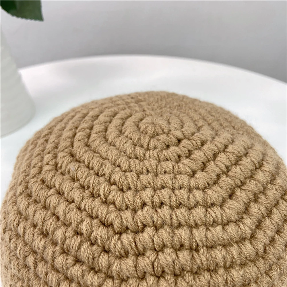 Muslim Men Prayer Caps Winter Knitted Leisure Saudi Arabia Islamic Hat Y2k Warm Fashion Hundred Take Cold Cap Beanie Cap Trendy