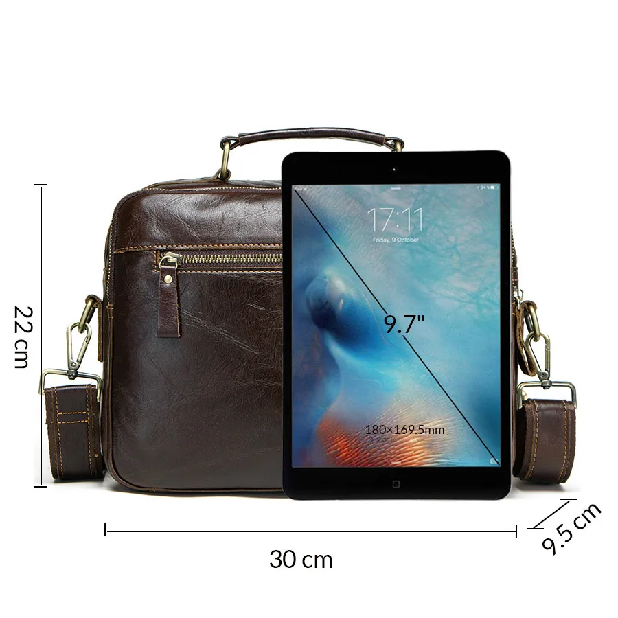 CONTACT\'S nowy olej skóra bydlęca mężczyźni\'s messenger bag mężczyzna masculina bolso big casual torby na ramię