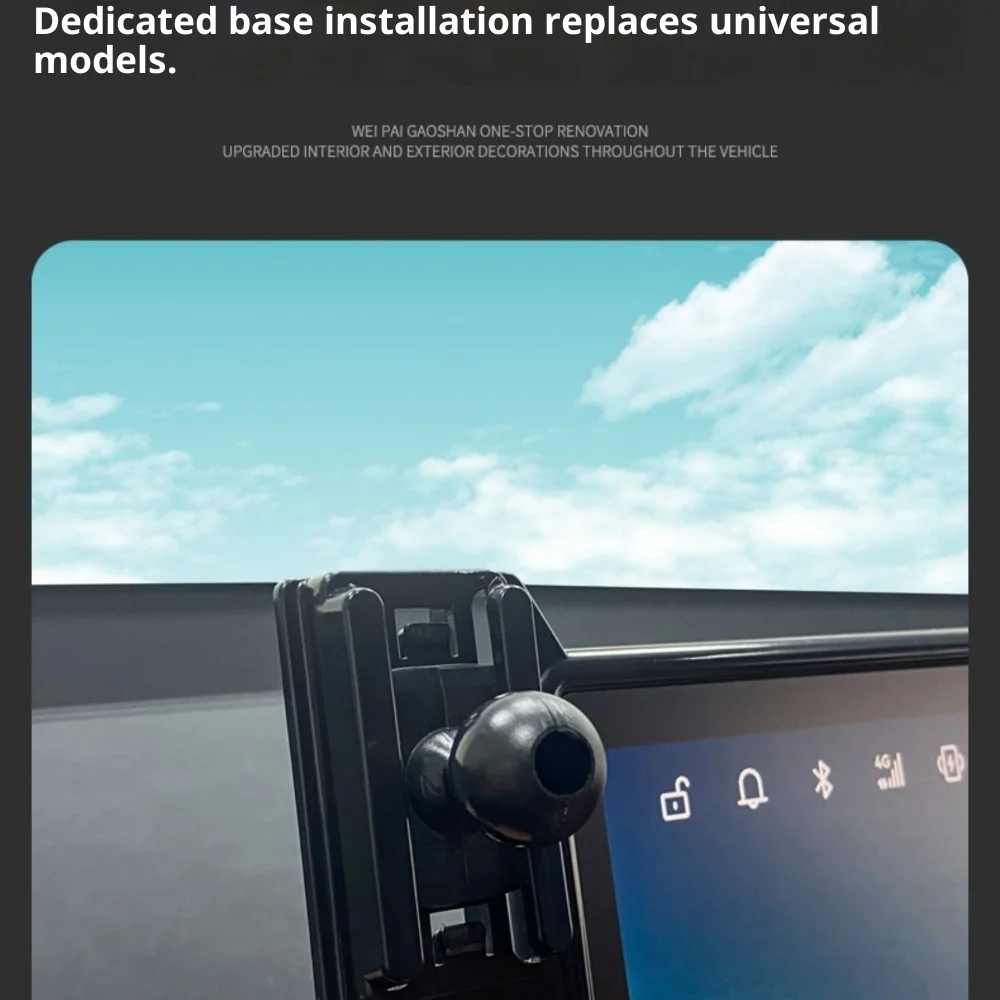 Fit for Leapmotor C10 Car Phone Mount Navigation Screen Storage Box